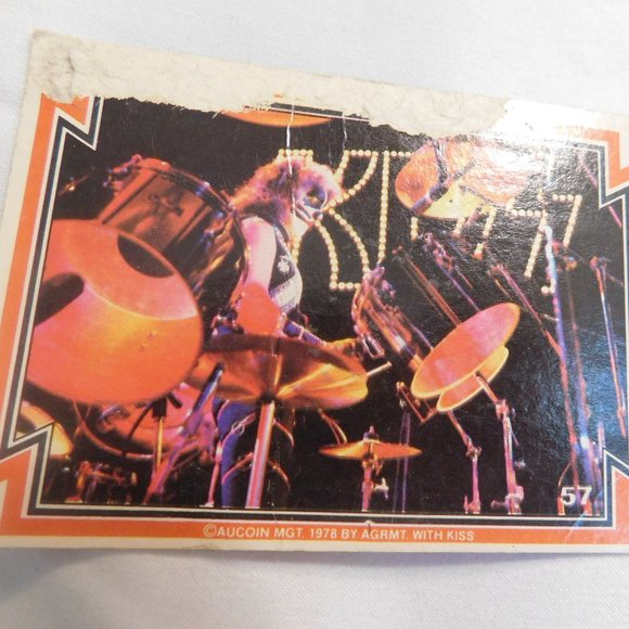 KISS Peter Criss #57 Trading Card 1978 VINTAGE - Picture 1 of 4